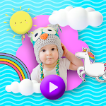 Cover Image of ดาวน์โหลด โปรแกรมสร้างวิดีโอสำหรับเด็กพร้อมเพลงและรูปถ่าย  APK