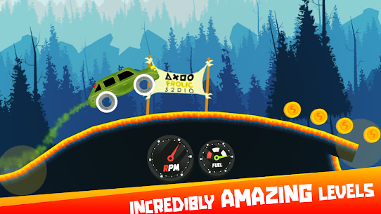 Uphill Climb Racing Neon MOD APK (Unlimited Money) 5