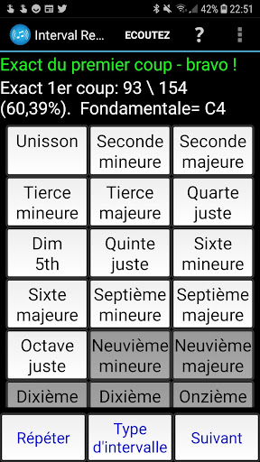 Aperçu de l'application