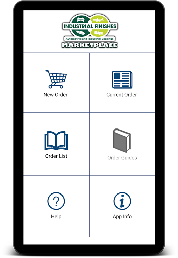 Android application Industrial Finishes Marketplac screenshort