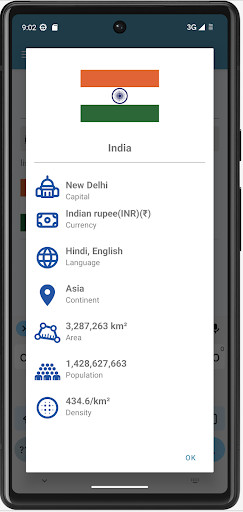 Country Capital Currency Info Screen 3