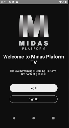 Android application Midas Platform TV screenshort