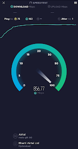 Teste de velocidade internet