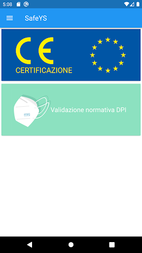 Android application SafeYS screenshort