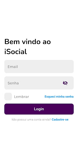 Android application iSocial screenshort