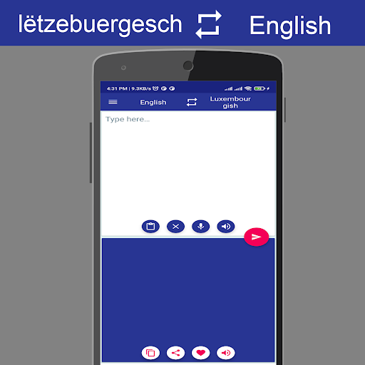Android application Luxembourgish English Trans screenshort