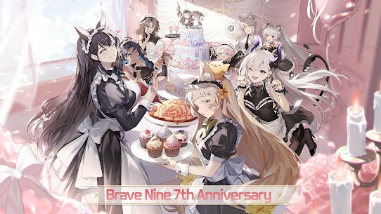 Brave Nine MOD APK (سرعت نبرد، نبرد تکراری) 1