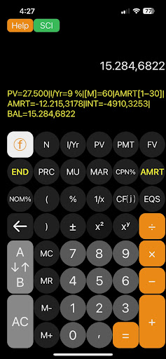 Lite Financial Calculator Screen 3