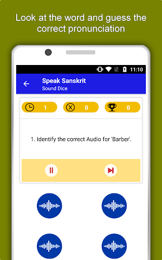 Screenshot of Learn Sanskrit Language App