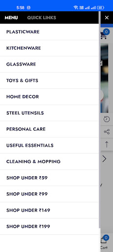 99 Rupee Store Screen 3