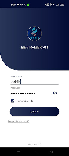 Android application Elica Mobile CRM screenshort
