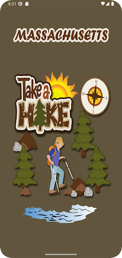 Android application Massachusetts Hiking Trails screenshort