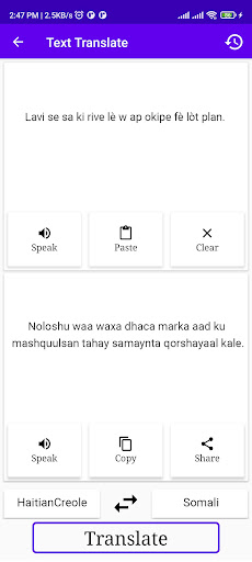 HaitianCreole To Somali Trans Screen 2