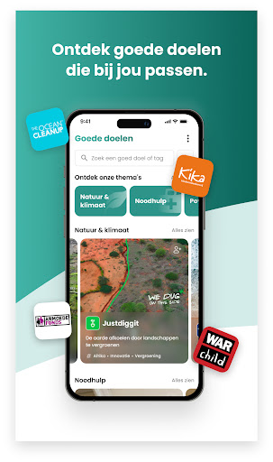 Android application Goodplace | Dé donatie app screenshort