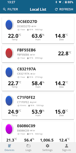 Android application Tempo Plus 2 screenshort