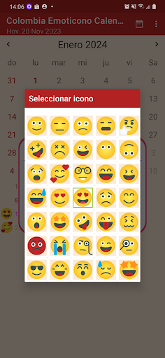 Colombia Emoticono Calendario Screen 3