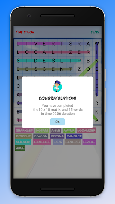 Word Search: AVIATION Terms - Screenshot 3