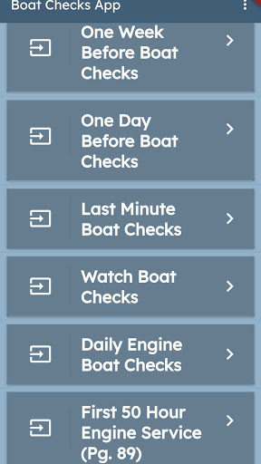 Android application Boat Checks screenshort