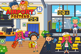 Game screenshot My Pretend Airport Travel Town hack