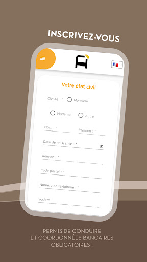 TADAO Autopartage Screen 2