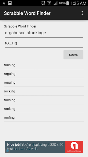 Word Finder Scrabble Solver