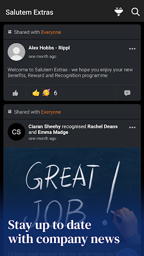 Android application Salutem Extras screenshort