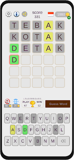 Android application Tebak Kata: Word Puzzle screenshort