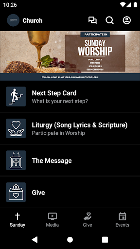 Android application Palmdale Church screenshort