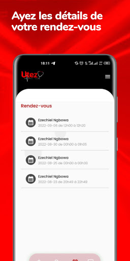 Utezy Patient Screen 3