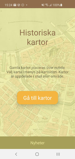Android application Historiska kartor screenshort
