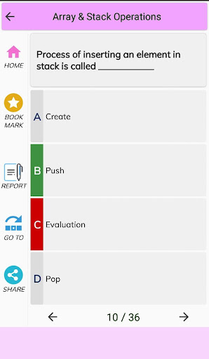 Data Structures MCQs Screen 3