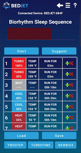 BedJet 3 Smart Remote Screen 3
