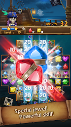 Jewels Ghost Ship: jewel games