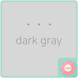 simple dot - dark gray 카카오톡 테마 icon