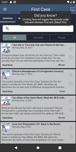 First Case Screen 2