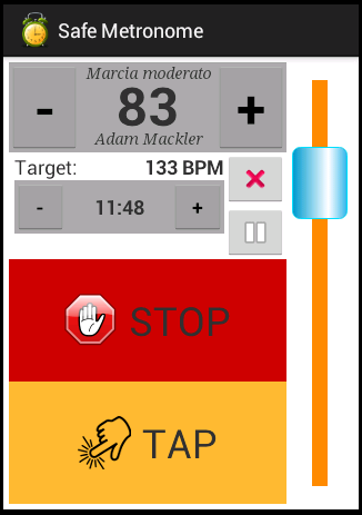 Safe Metronome Screen 2