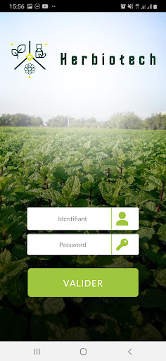 Android application Dashboard HERBIOTECH screenshort