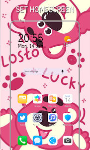 Cute Lotso Pink Bear Wallpaper