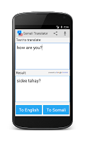 screenshot of Somali English Translator
