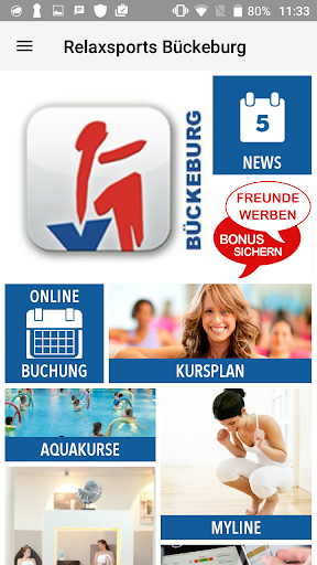 Android application Relax Sports & Wellness screenshort