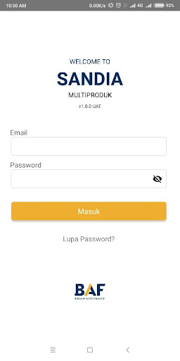 Android application Sandia Multiproduct screenshort