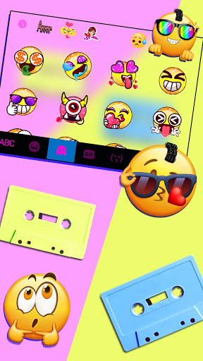 Retro Music Tapes Keyboard Bac Screen 3