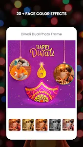 Diwali Dual Photo Frame