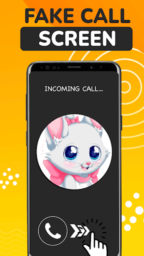 Android application Cat fake call - video and chat screenshort