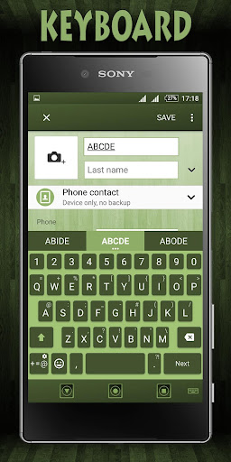 Wooden Icons Green XZ Theme