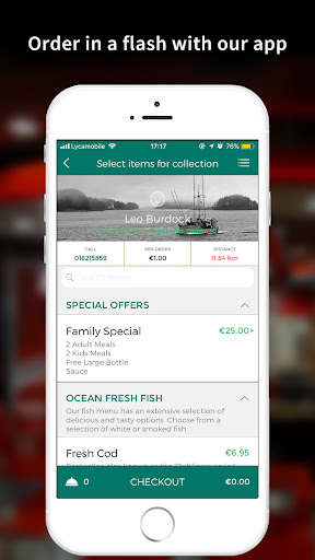 Android application Leo Burdock - Fish & Chips screenshort