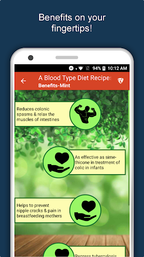 Screenshot of A Blood Type Recipes Diet Plan