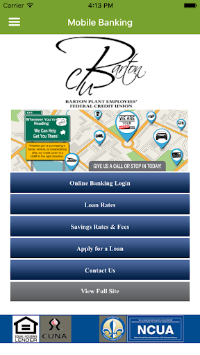 Barton Plant Employees FCU Screen 2