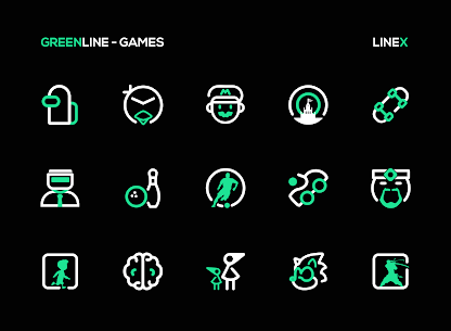 GreenLine Icon Pack : LineX 5.4 Apk 5