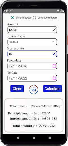SM Calculator Screen 2